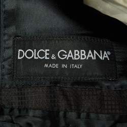 مملوكة مسبقًا Dolce & Gabbana Black Wool & Silk Martini Suit XXL