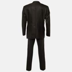 مملوكة مسبقًا Dolce & Gabbana Black Wool & Silk Martini Suit XXL