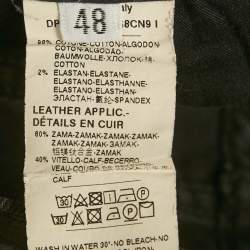 مملوكة مسبقًا بنطلون جينز دولتشي أند غابانا دِنِم ضيق أسود مقاس وسط 33 إنش ميديم