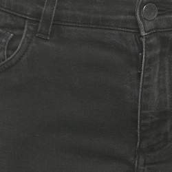 مملوكة مسبقًا بنطلون جينز دولتشي أند غابانا دِنِم ضيق أسود مقاس وسط 33 إنش ميديم