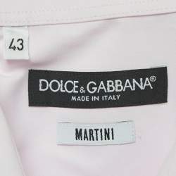 مملوكة مسبقًا Dolce & Gabbana Pink Cotton Martini Shirt XXL