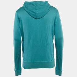 مملوكة مسبقًا Dolce & Gabbana Blue Knit Hooded Sweatshirt L
