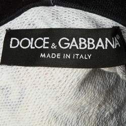 مملوكة مسبقًا Dolce & Gabbana Black Printed Cotton Hooded Sweatshirt  M