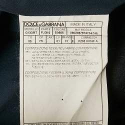 مملوكة مسبقًا Dolce & Gabbana Navy Blue Wool and Silk Formal Vest XXXL