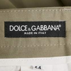 مملوكة مسبقًا Dolce & Gabbana Beige Gabardine Formal Trousers XXL