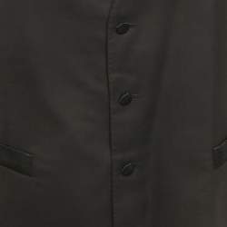 مملوكة مسبقًا Dolce & Gabbana Black Wool and Silk Waistcoat L