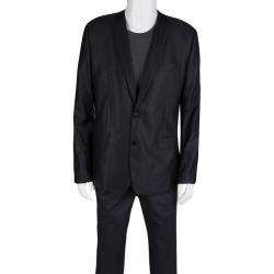 Pre Owned بليزر دولتشي أند غابانا مارتيني مفصل حرير صوف سوداء