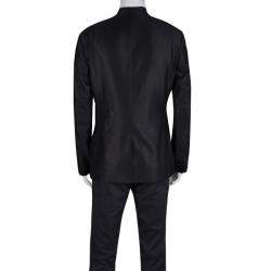 Pre Owned بليزر دولتشي أند غابانا مارتيني مفصل حرير صوف سوداء