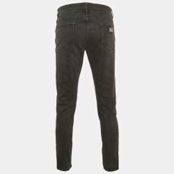 Pre Owned بنطلون جينز كلاسيكي دينيم ممزق أزرق دولتشي أند غابانا مقاس متوسط - خصر 32 بوصة