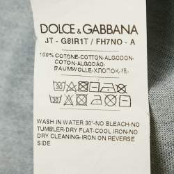 مملوكة مسبقًا Dolce & Gabbana Blue Card Print Jersey T-Shirt L