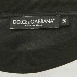 مملوكة مسبقًا Dolce & Gabbana Blue Card Print Jersey T-Shirt L