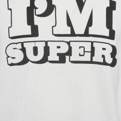 مملوكة مسبقًا Dolce & Gabbana White Printed Jersey T-Shirt S