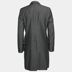 مملوكة مسبقًا Dolce & Gabbana Black Denim Long Coat L