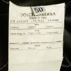 مملوكة مسبقًا Dolce & Gabbana Black Denim Long Coat L
