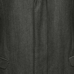 مملوكة مسبقًا Dolce & Gabbana Black Denim Long Coat L