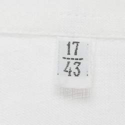 مملوكة مسبقًا Dolce & Gabbana Martini White Linen Regular Fit Shirt XL