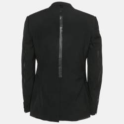 Pre Owned Dolce & Gabbana Black Crepe Regular Fit Blazer L