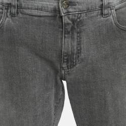 مملوكة مسبقًا Dolce & Gabbana Grey Denim Skinny Jeans M/Waist 40"