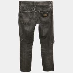 Pre Owned بنطلون جينز دولتشي أند غابانا 12 دنييم أزرق بحري مقاس صغير