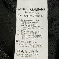 Pre Owned Dolce & Gabbana Black Wool Vest XL