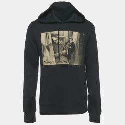 مملوكة مسبقًا Dolce & Gabbana Navy Blue James Dean Graphic Cotton Hoodie M