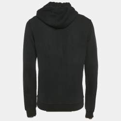 Pre Owned Dolce & Gabbana Black Cotton Raw Edge Jacket XS