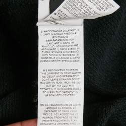 Pre Owned Dolce & Gabbana Black Cotton Raw Edge Jacket XS