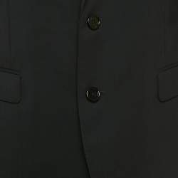 Pre Owned بدلة دولتشي أند غابانا صوف كحلي مارتيني مقاس كبير (لارج)