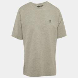 Pre Owned Dolce & Gabbana Grey Jersey Reborn To Live T-Shirt M