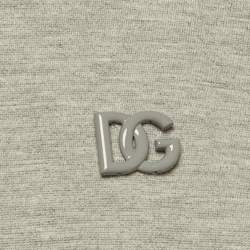 مملوكة مسبقًا Dolce & Gabbana Grey Jersey Reborn To Live T-Shirt M