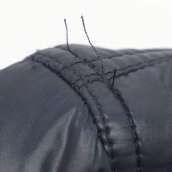 Pre Owned جاكيت بومبر هودي نايلون أزرق كحلي دولتشي أند غابانا مقاس كبير جدًا