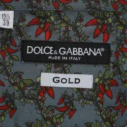 Pre Owned قميص دولتشي أند غابانا متعدد الألوان بنقشة زهور قطن بأكمام طويلة مقاس متوسط