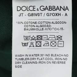 Pre Owned تي شيرت دولتشي أند غابانا جيرسي أخضر ملينيالز مقاس صغير