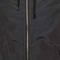 Pre Owned Dolce & Gabbana Black Nylon Zip Up Bomber Jacket M