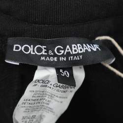 مملوكة مسبقًا Dolce & Gabbana Black Knit Jogger L