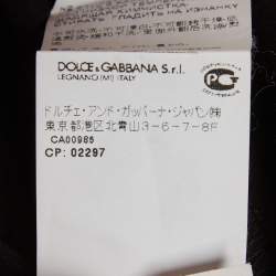 Pre Owned Dolce & Gabbana Black Jersey Patchwork T-Shirt L