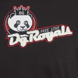 Pre Owned تي شيرت دولتشي أند غابانا جيرسي بلوحة الشعار أخضر مقاس متوسط