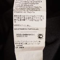 Pre Owned تي شيرت دولتشي أند غابانا جيرسي بلوحة الشعار أخضر مقاس متوسط