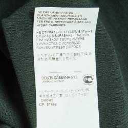 Pre Owned تي شيرت دولتشي أند غابانا بلو جيرسي برقبة دائرية مقاس متوسط