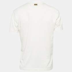 Pre Owned تي شيرت دولتشي أند غابانا قطن جيرسي رقبة دائرية أبيض متوسط