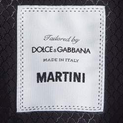 Pre Owned Dolce & Gabbana Navy Blue Wool Regular Fit Suit XL