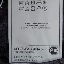 Pre Owned Dolce & Gabbana Navy Blue Wool Regular Fit Suit XL