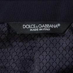 Pre Owned Dolce & Gabbana Navy Blue Wool Regular Fit Suit XL