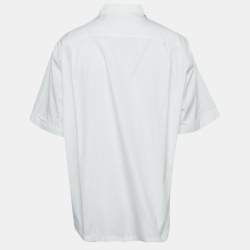 Pre Owned Dolce & Gabbana White Cotton Short Sleeve Shirt 3XL