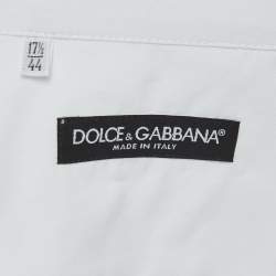 Pre Owned Dolce & Gabbana White Cotton Short Sleeve Shirt 3XL