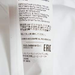 Pre Owned Dolce & Gabbana White Cotton Short Sleeve Shirt 3XL