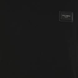 Pre Owned Dolce & Gabbana Black Jersey T-Shirt M