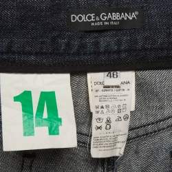 مملوكة مسبقًا Dolce & Gabbana Blue Distressed Denim Jeans S/Waist 32"