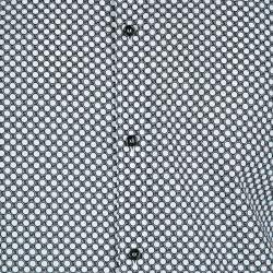 Pre Owned قميص دولتشي أند غابانا غولد مونوكرومي طباعة دوائر أكمام طويلة أزرار أمامية XL