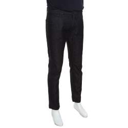 Pre Owned Dolce & Gabbana 14 Gold Black Straight Fit jeans M